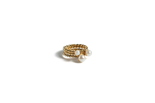 ANILLO THREE PEARLS